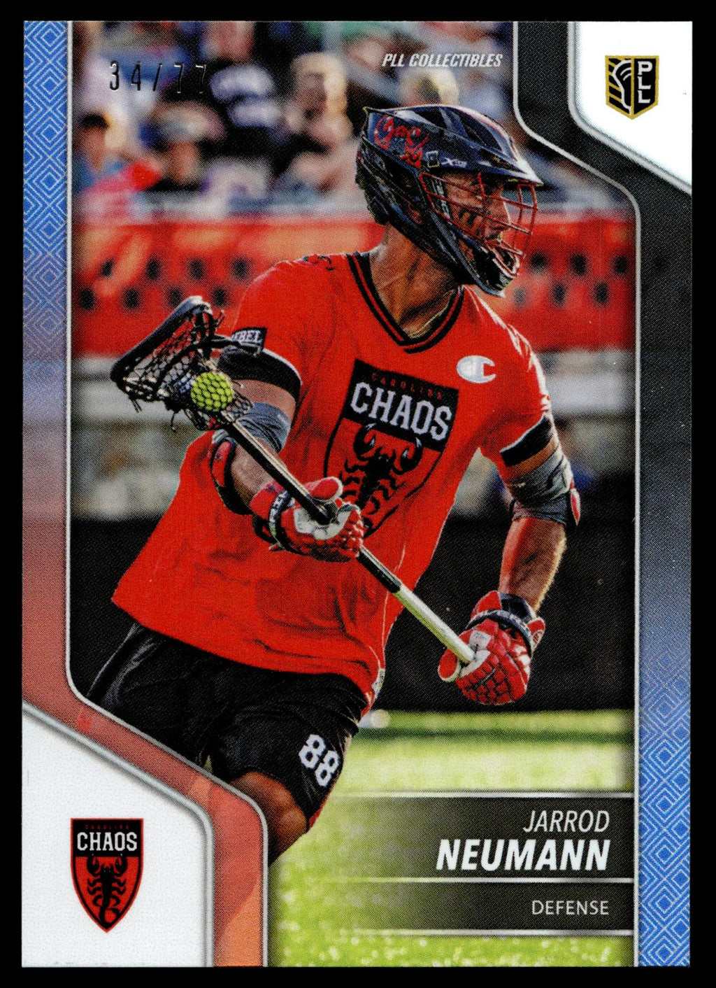 Jarrod Neumann 2024 PLL Release Carolina Chaos Blue 34/77 #79