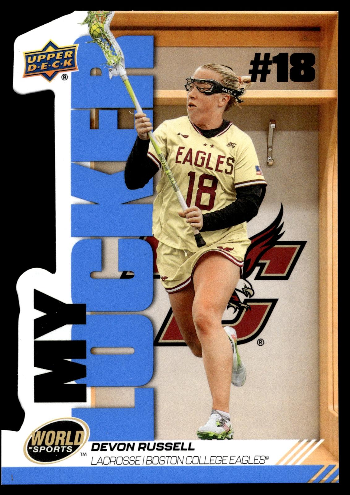Devon Russell 2026 Upper Deck WOS Volume 2 Boston College Eagles MyLocker #ML-DR
