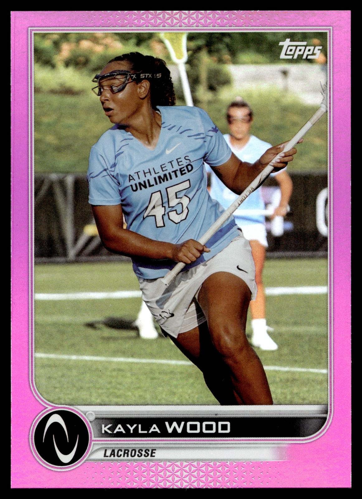 Kayla Wood 2022 Topps Athletes Unlimited Mother's Day Hot Pink 37/50 #32