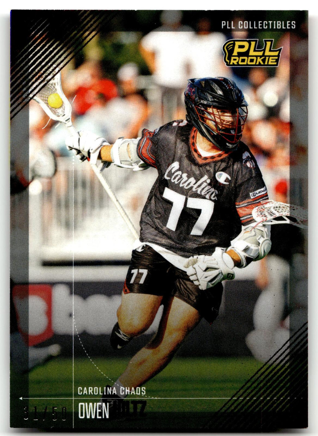 Owen Hiltz 2026 PLL Fieldside II Carolina Chaos Orange 31/50 #96