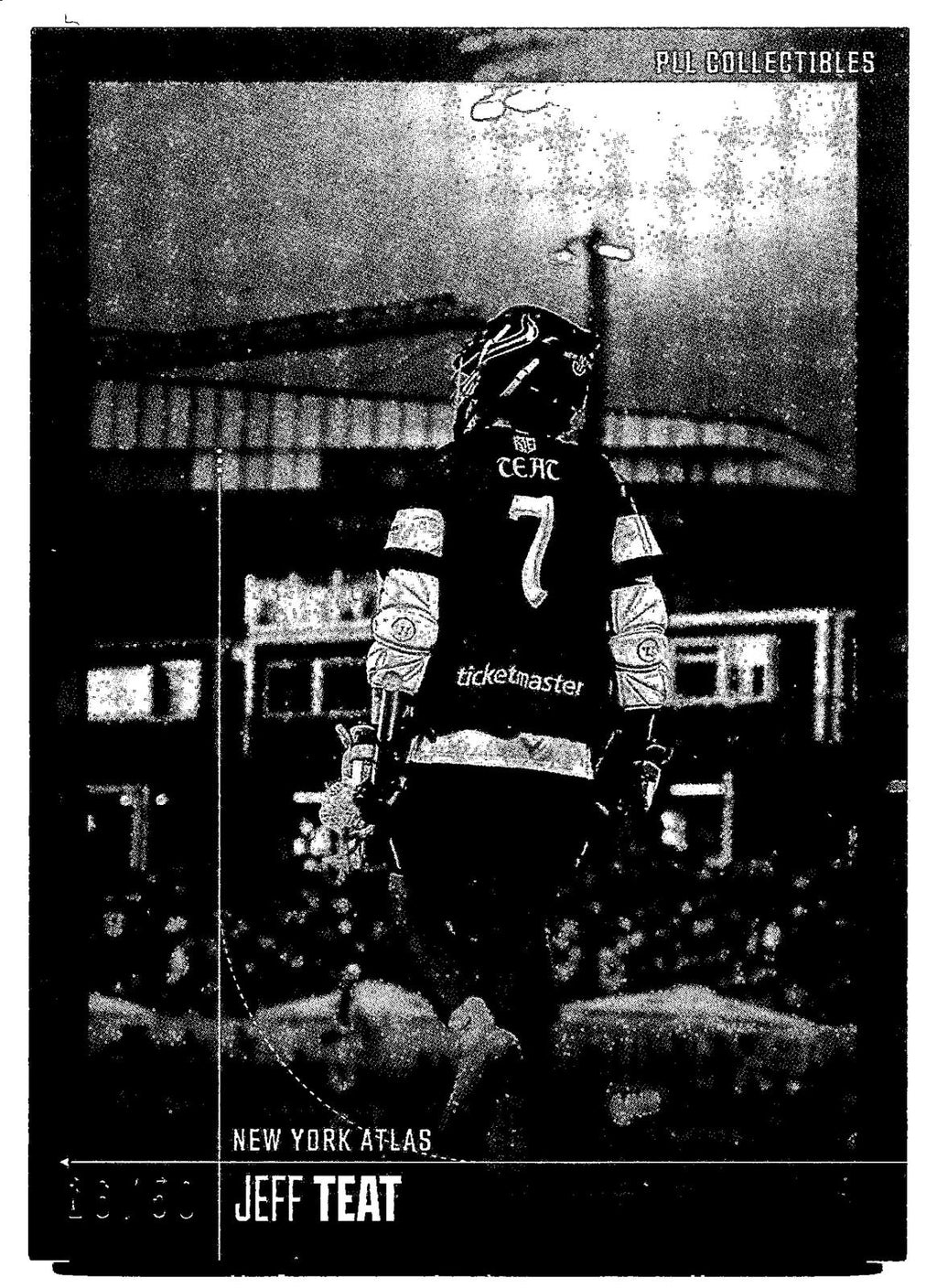 Jeff Teat 2026 PLL Fieldside II New York Atlas B & W 16/50 #63