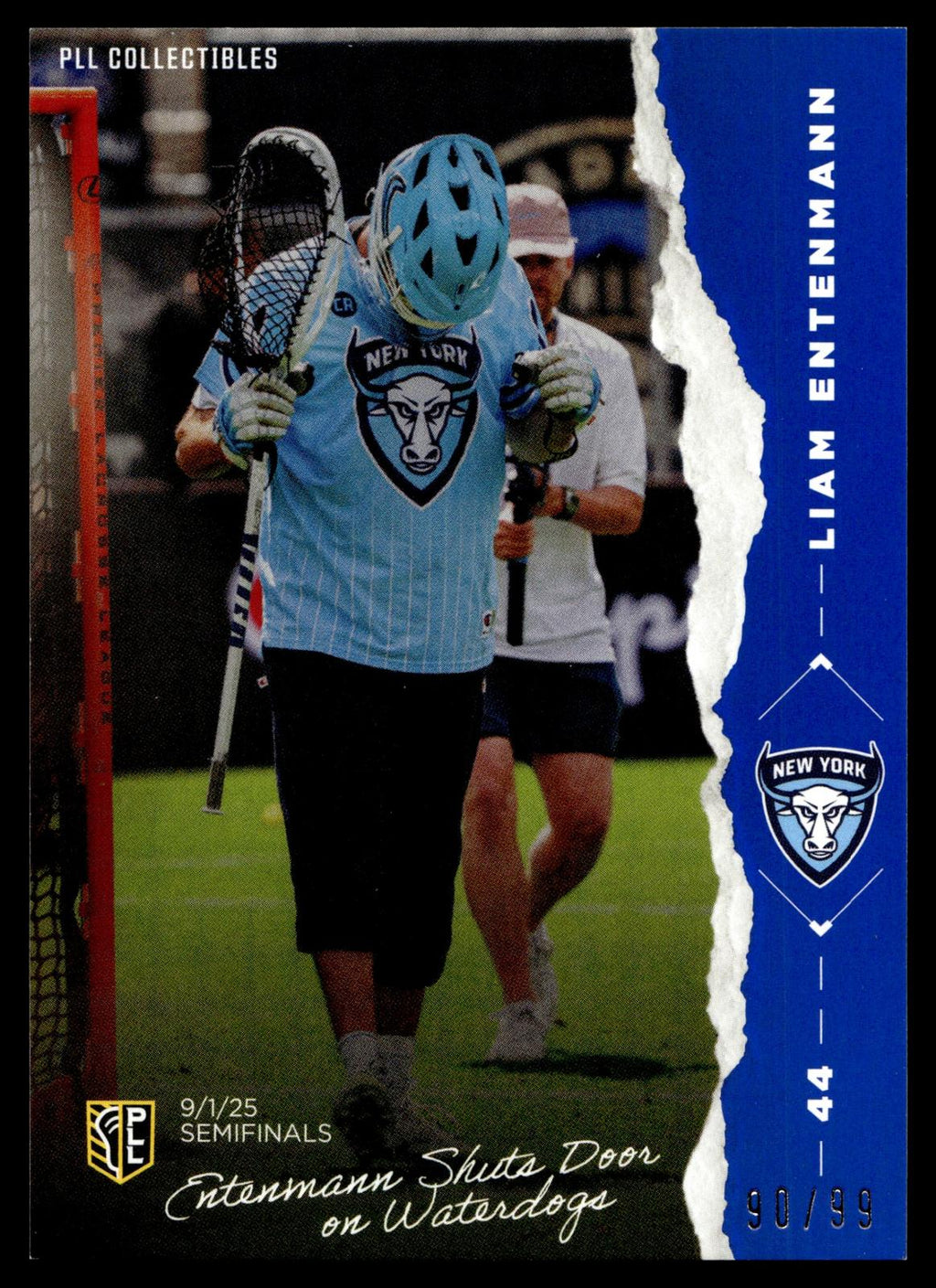Liam Entenmann 2026 PLL Fieldside II New York Atlas Blue 90/99 #TM-13