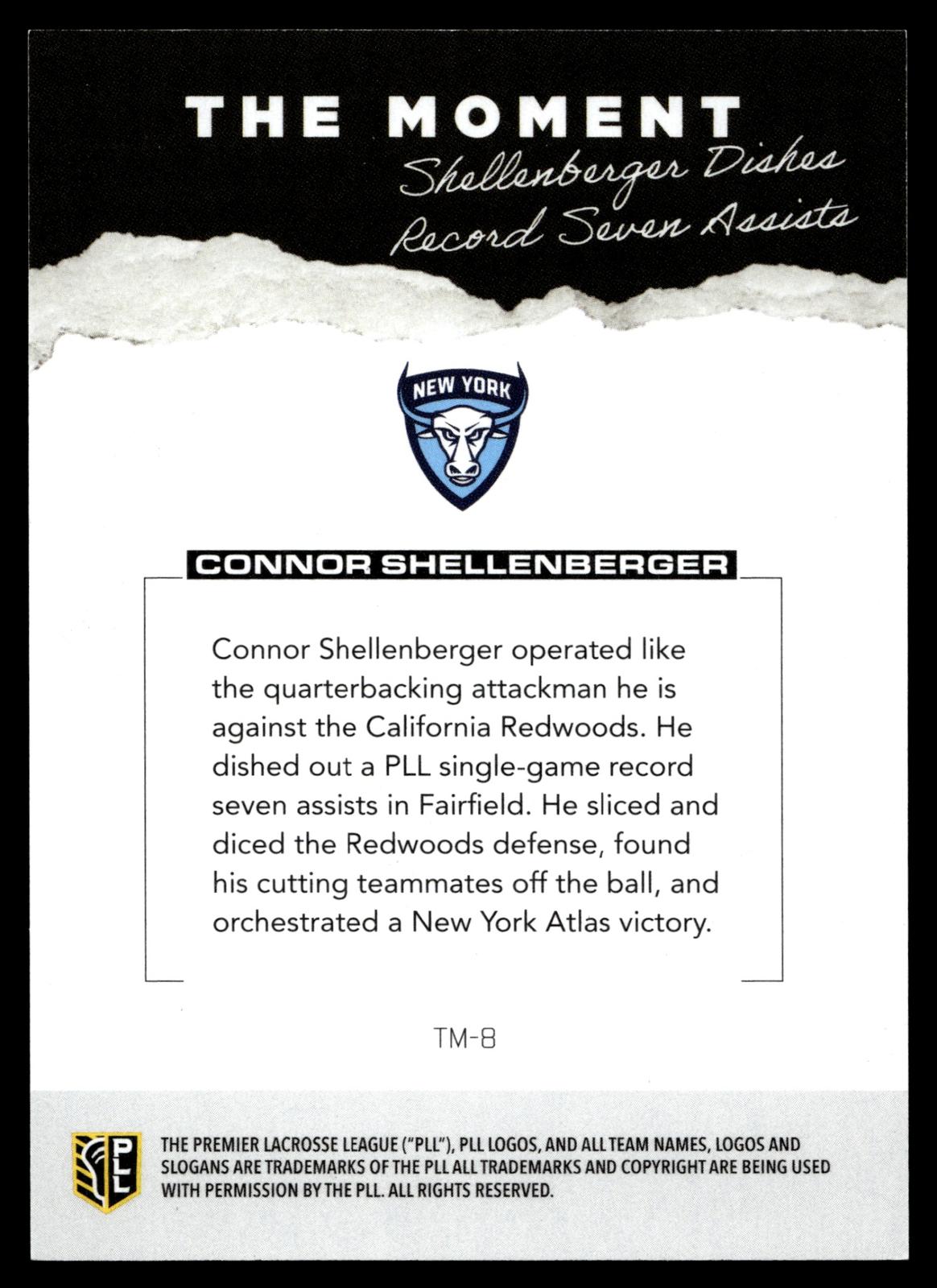 Connor Shellenberger 2026 PLL Fieldside II New York Atlas Blue 22/99 #TM-8
