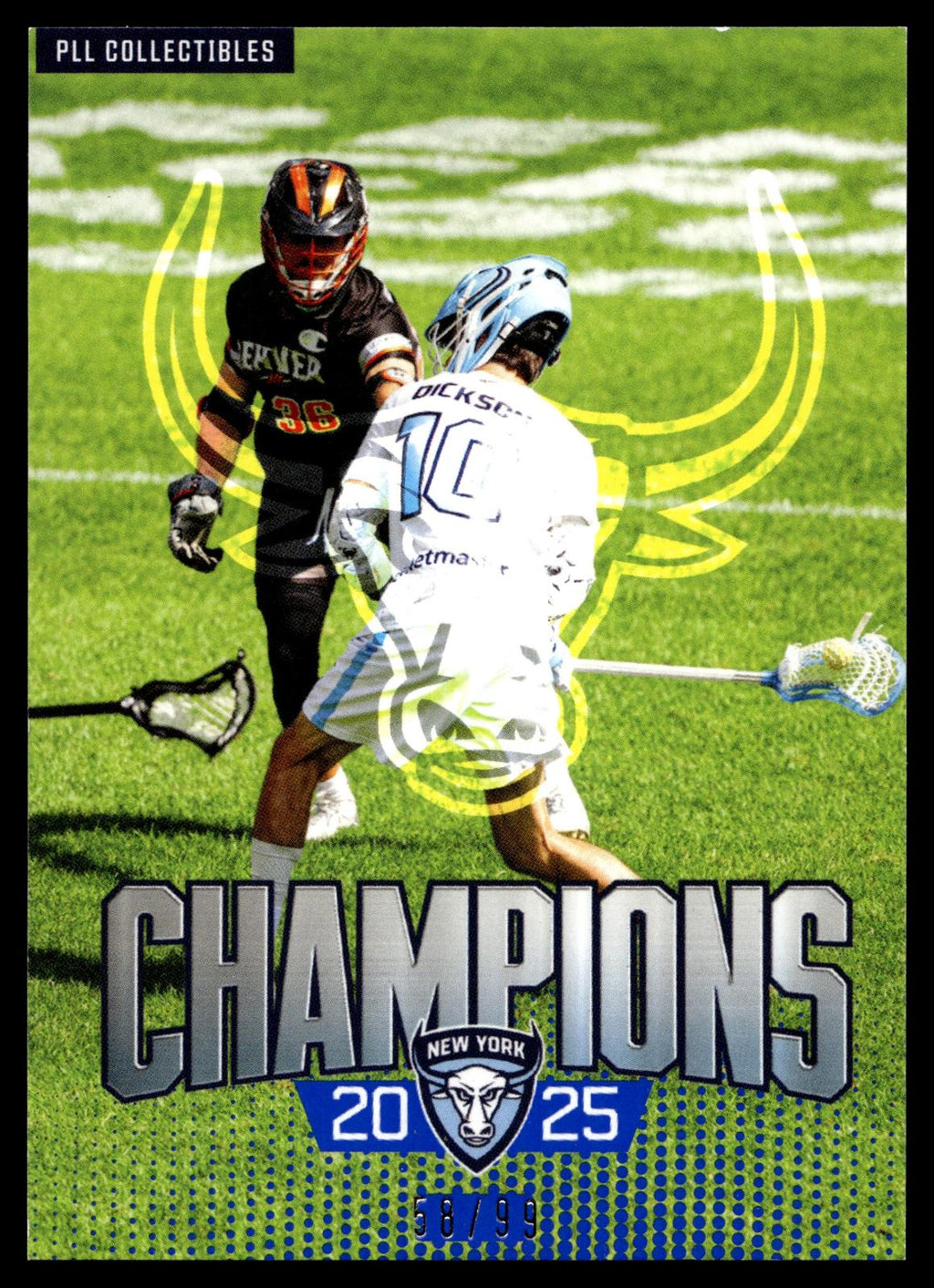 Xander Dickson 2026 PLL Fieldside II New York Atlas Blue 58/99 #CHAMP-8