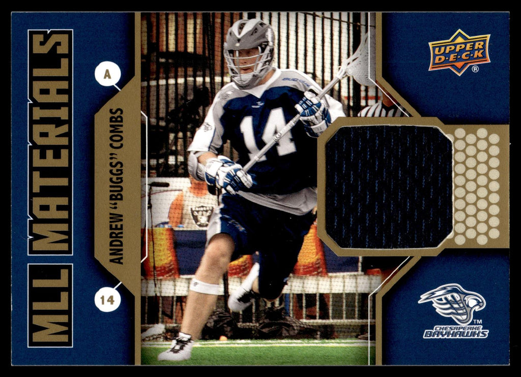 Andrew "Buggs" Combs 2011 Upper Deck MLL Materials Chesapeake Bayhawks #M-AC