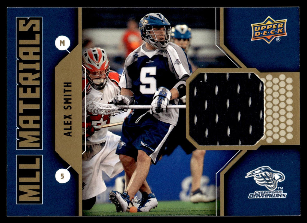 Alex Smith 2011 Upper Deck MLL Materials Chesapeake Bayhawks #M-AS