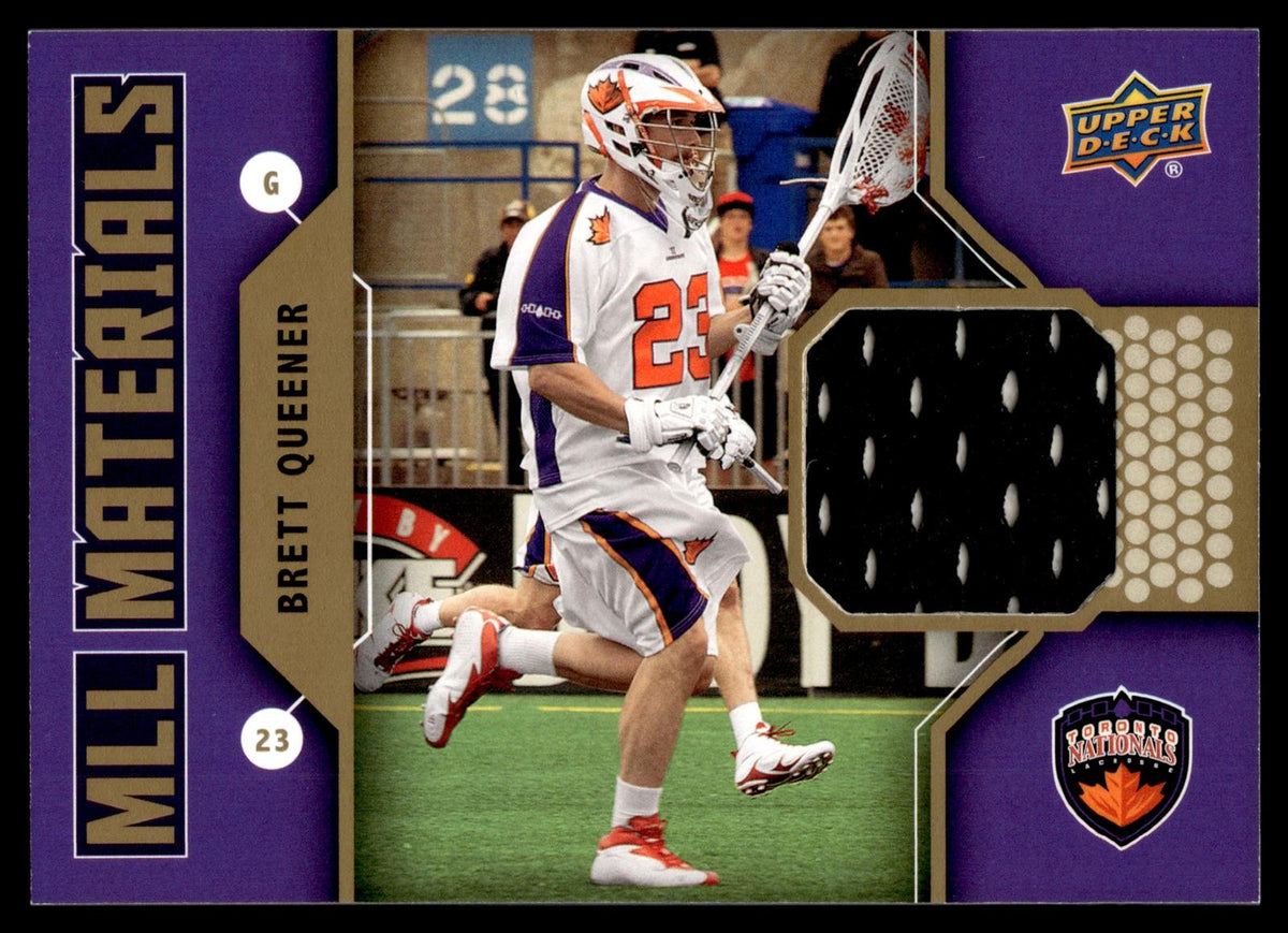 Brett Queener 2011 Upper Deck MLL Materials Toronto Nationals #M-BQ