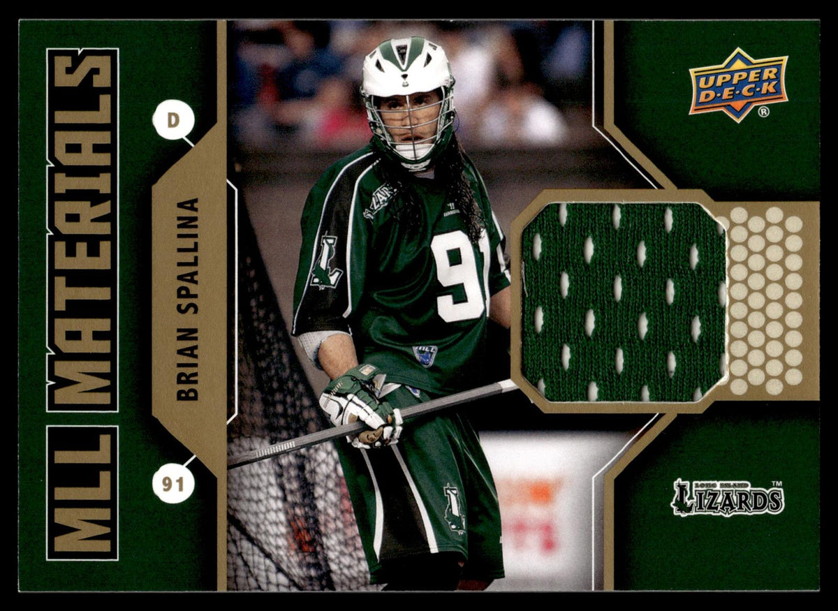 Brian Spallina 2011 Upper Deck MLL Materials Long Island Lizards #M-BS