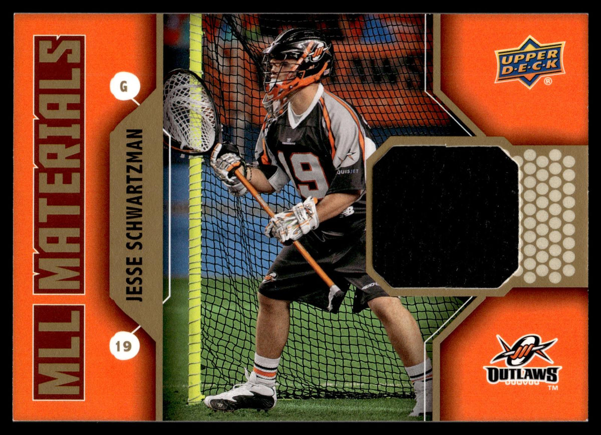 Jesse Schwartzman 2011 Upper Deck MLL Materials Denver Outlaws #M-JS
