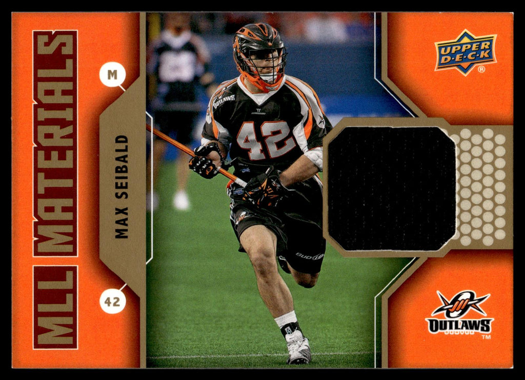 Max Seibald 2011 Upper Deck MLL Materials Denver Outlaws #M-MS