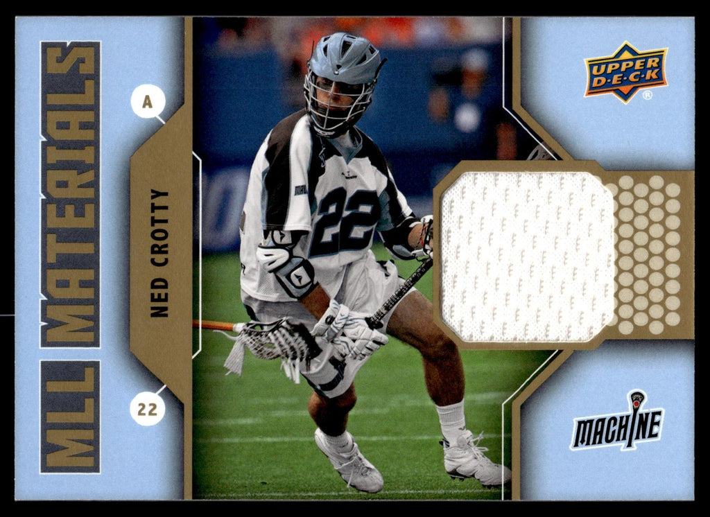 Ned Crotty 2011 Upper Deck MLL Materials Ohio Machine #N-NC