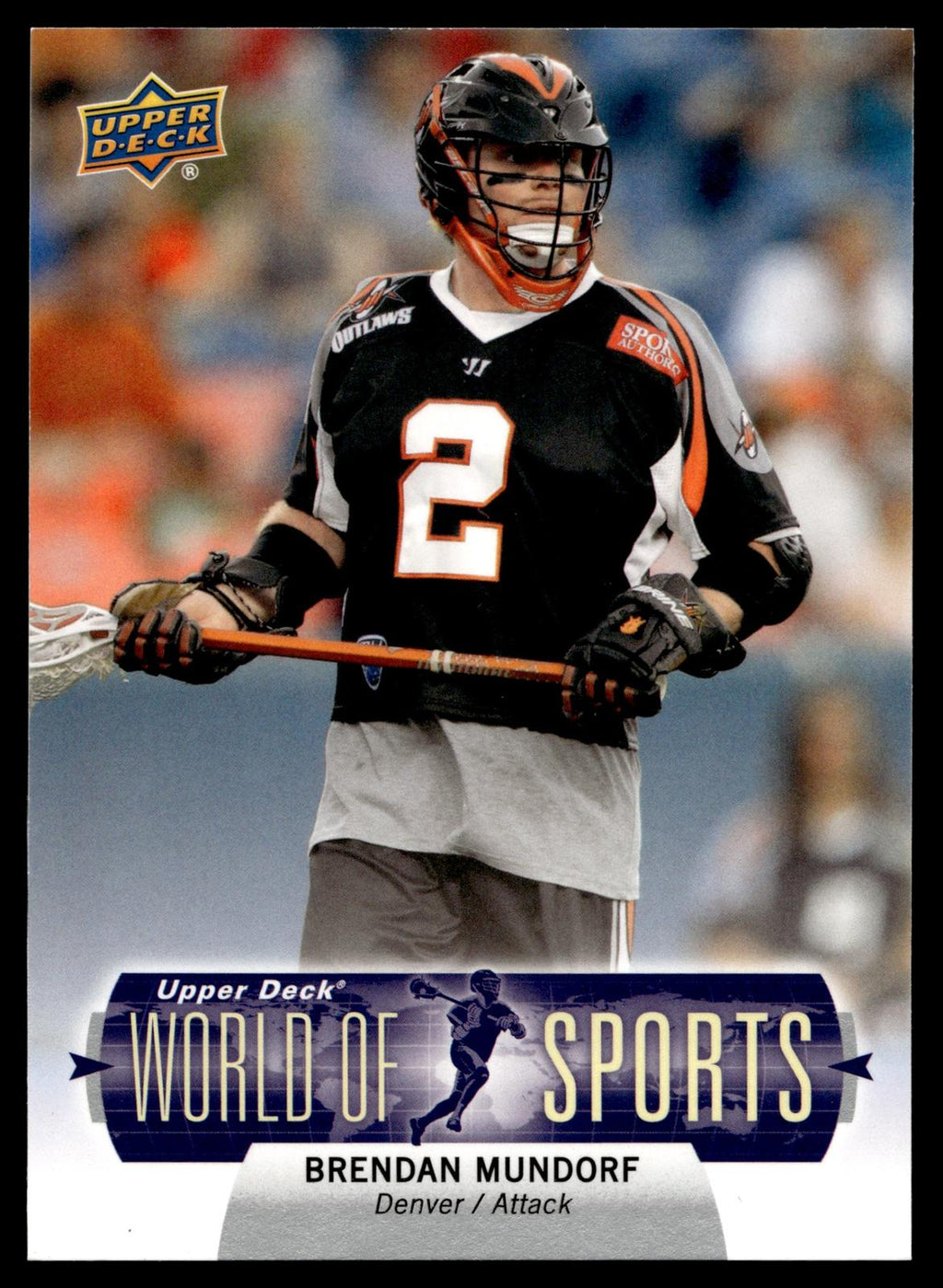 Brendan Mundorf 2011 Upper Deck World of Sports Denver Outlaws #213
