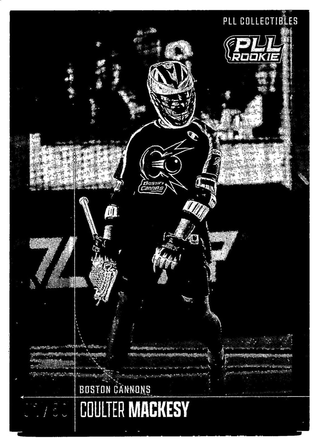 Coulter Mackesy 2026 PLL Fieldside II Boston Cannons Black & White 02/50 #73