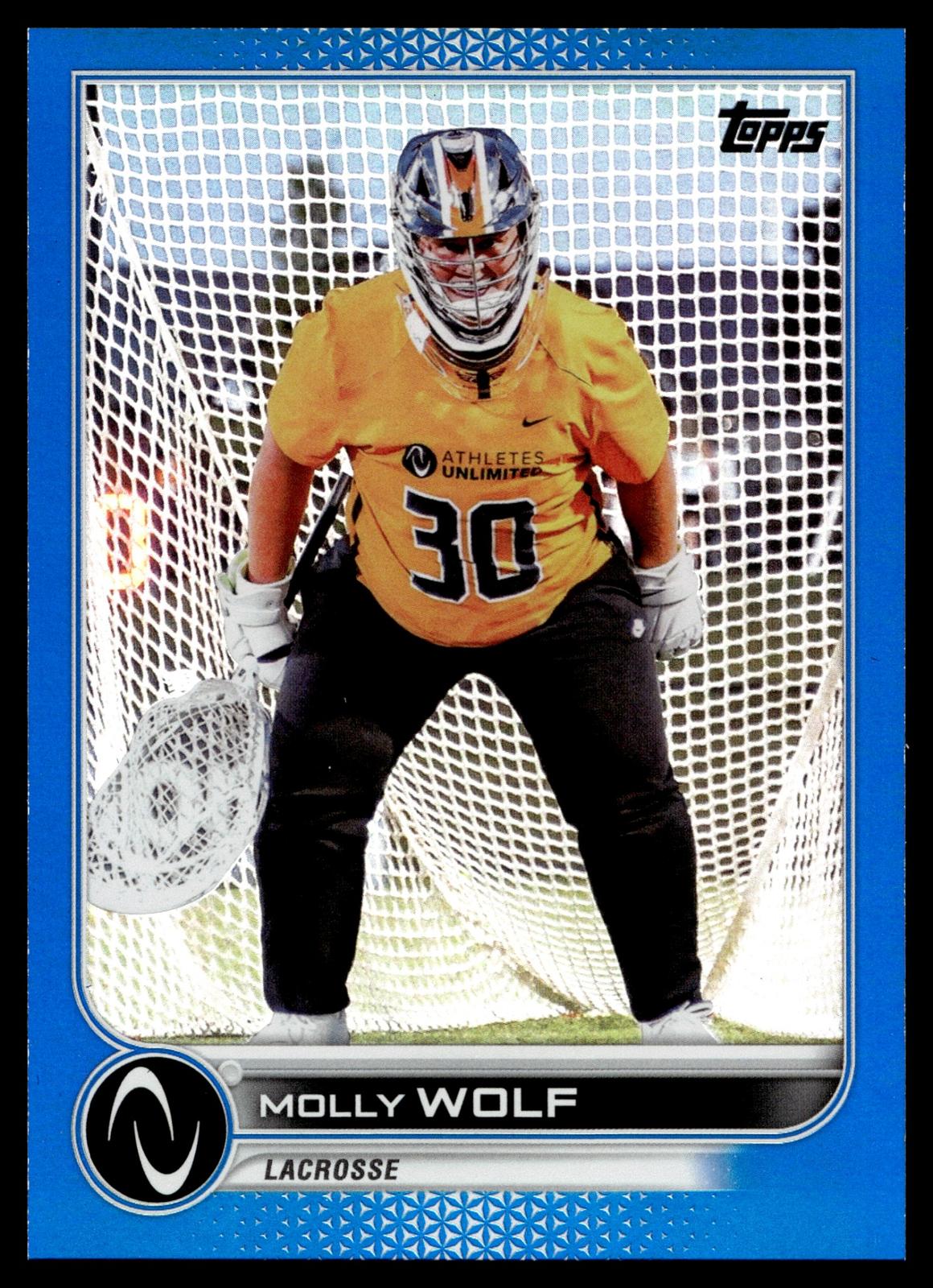 Molly Wolf 2022 Topps Athletes Unlimited Royal Blue #150