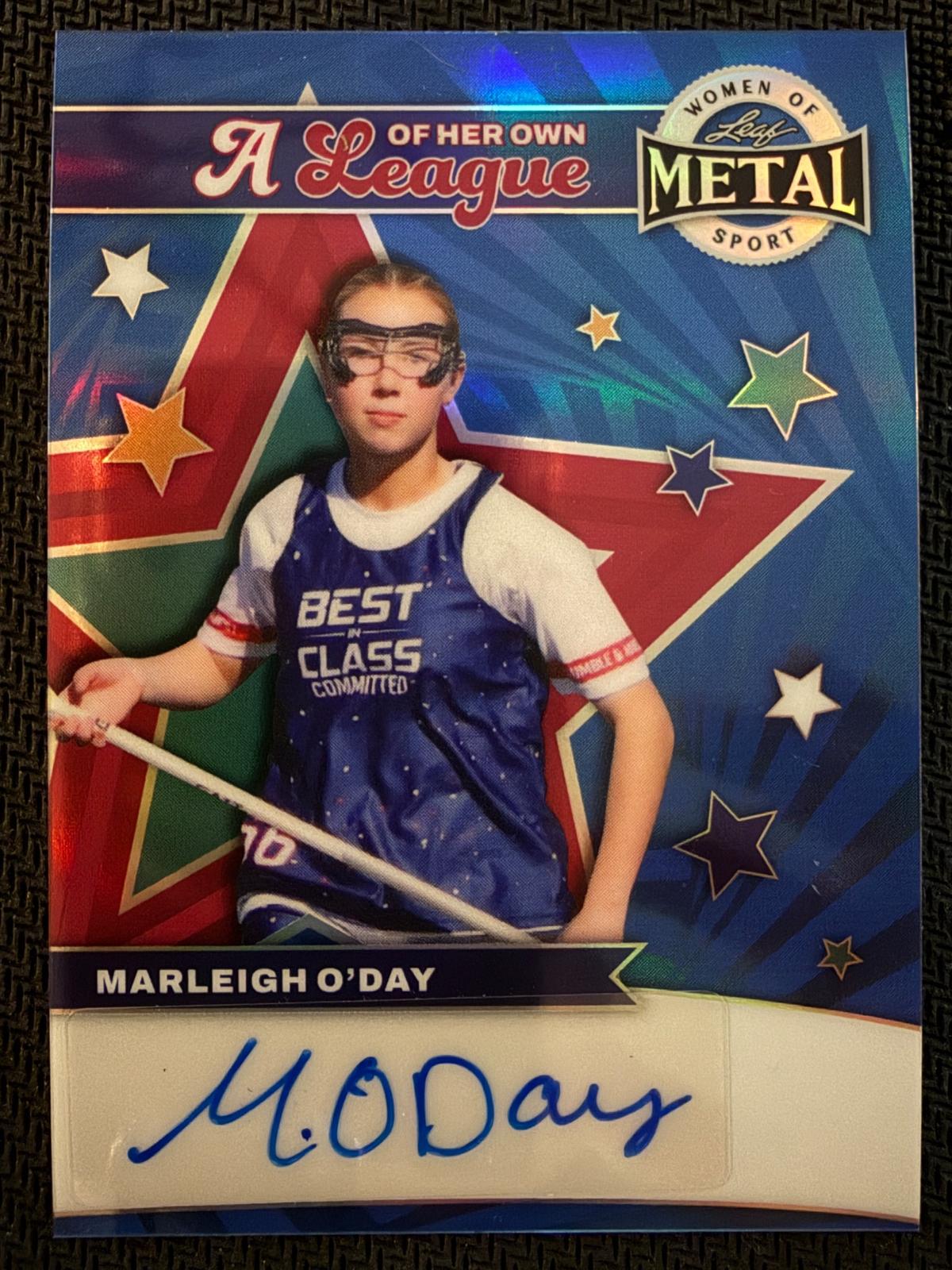 Marleigh O’Day 2025 Leaf WOM Clemson A League of Her Own Auto 1/2 #LA-MOD