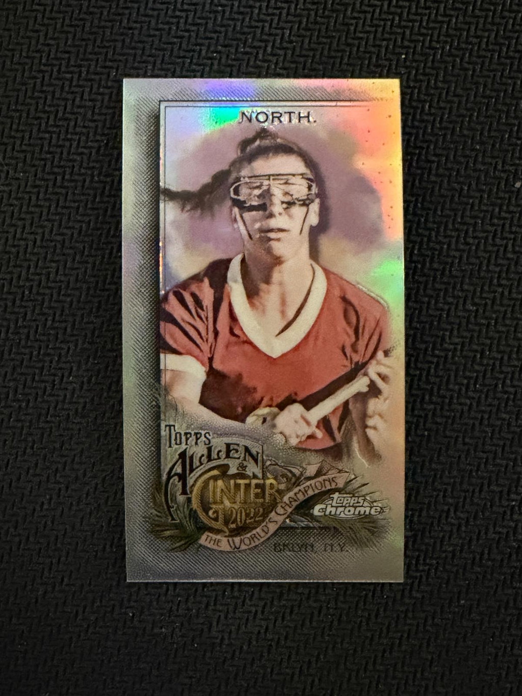 Charlotte North 2022 Topps Allen & Ginter Chrome BC Eagles Mini Refractor #248