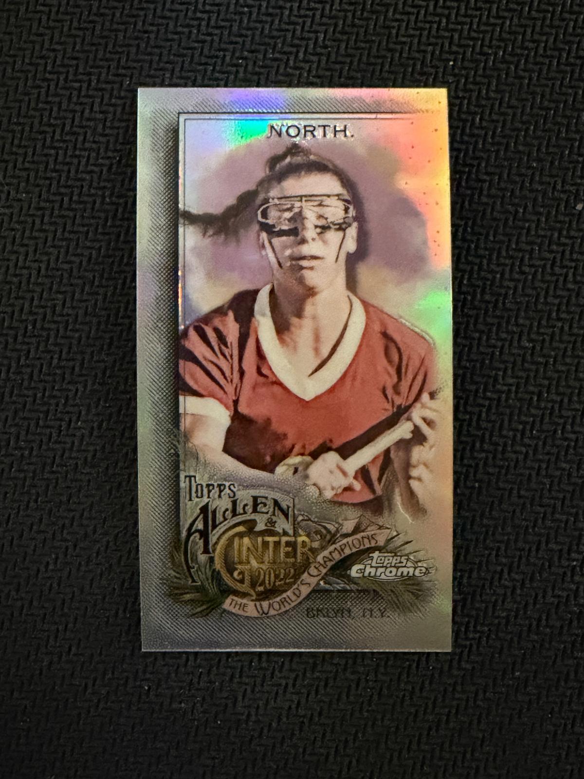 Charlotte North 2022 Topps Allen & Ginter Chrome BC Eagles Mini Refractor #248