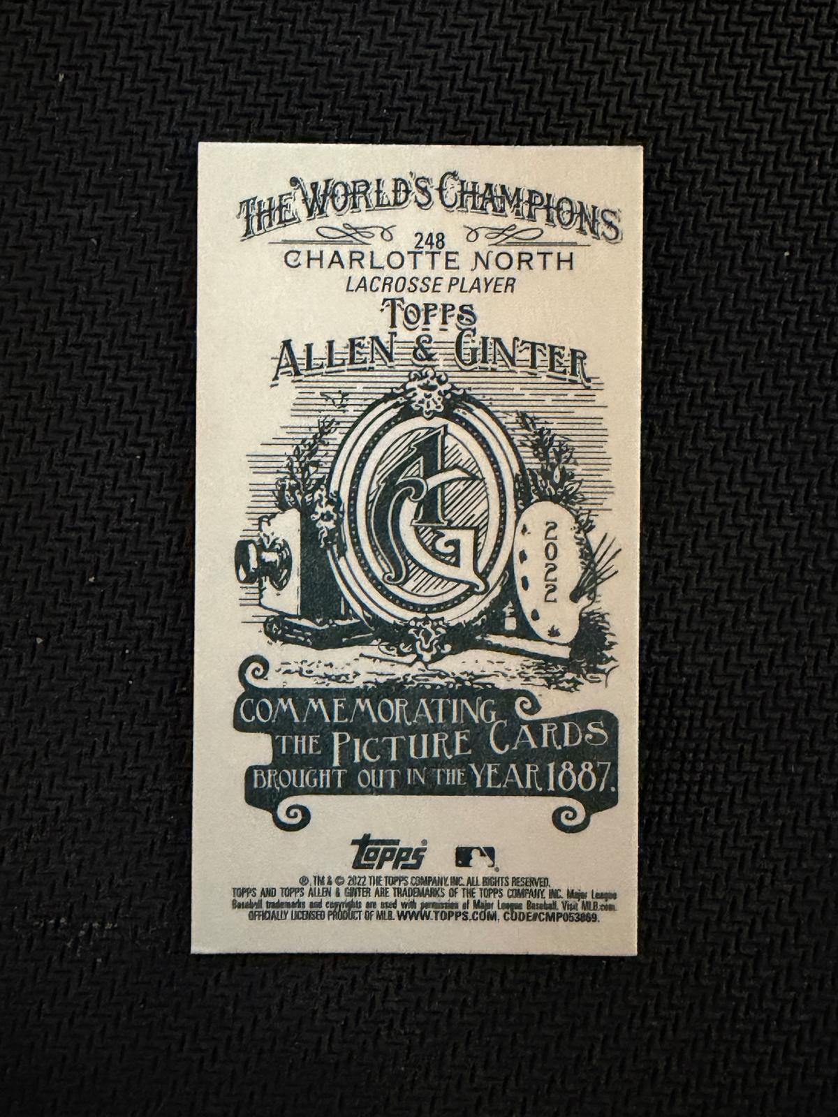 Charlotte North 2022 Topps Allen & Ginter Chrome Boston College Eagles Mini #248