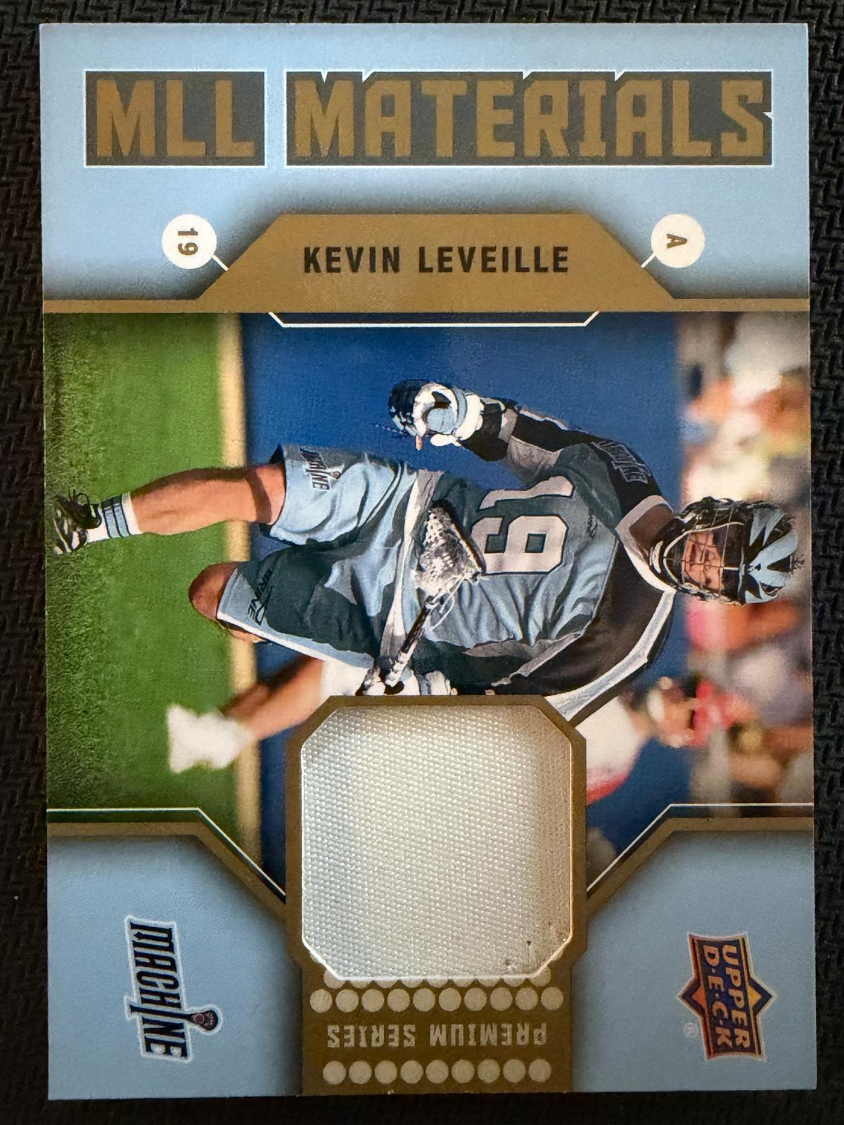 Kevin Leveille 2011 Upper Deck MLL Materials Ohio Machine Premium Series #M-KL