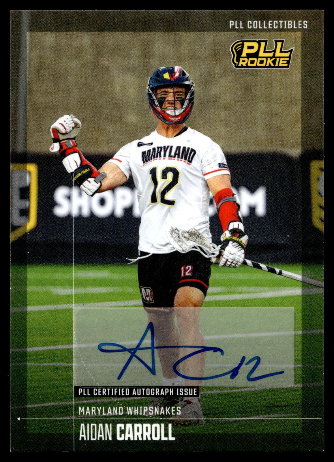 Aidan Carroll 2026 PLL Fieldside II Maryland Whipsnakes Base Auto #08