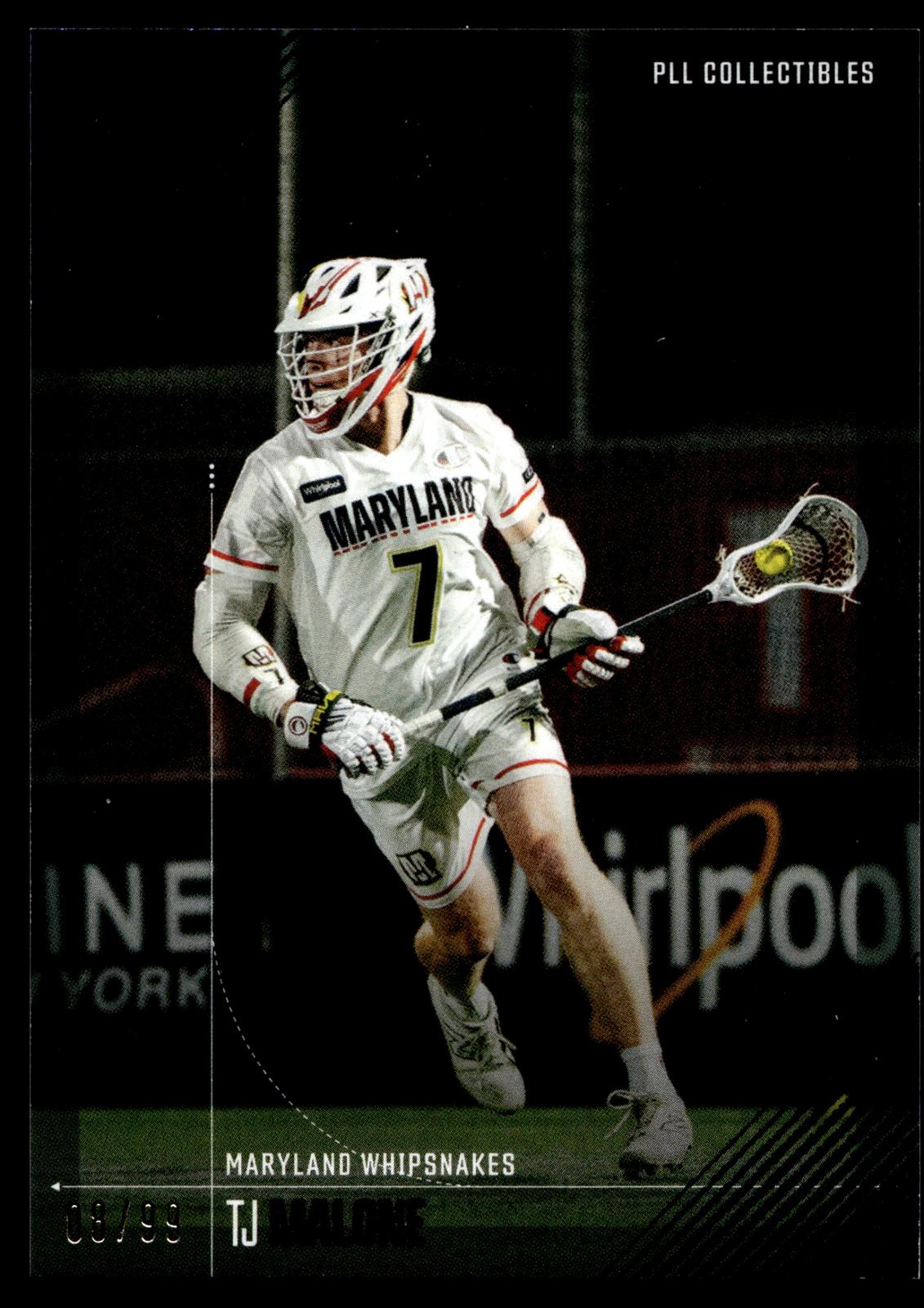 TJ Malone 2026 PLL Fieldside II Maryland Whipsnakes Blue 08/99 #82
