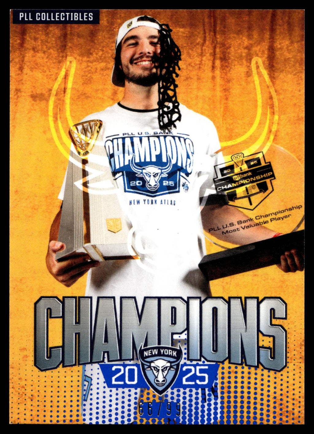 Jeff Teat 2026 PLL Fieldside II New York Atlas Blue 66/99 #CHAMP-5