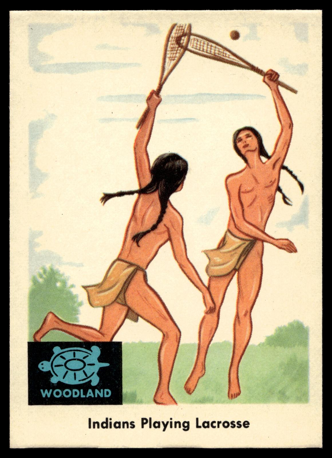 1959 Indians Playing Lacrosse Fleer Plains Indians (R730-2) #27