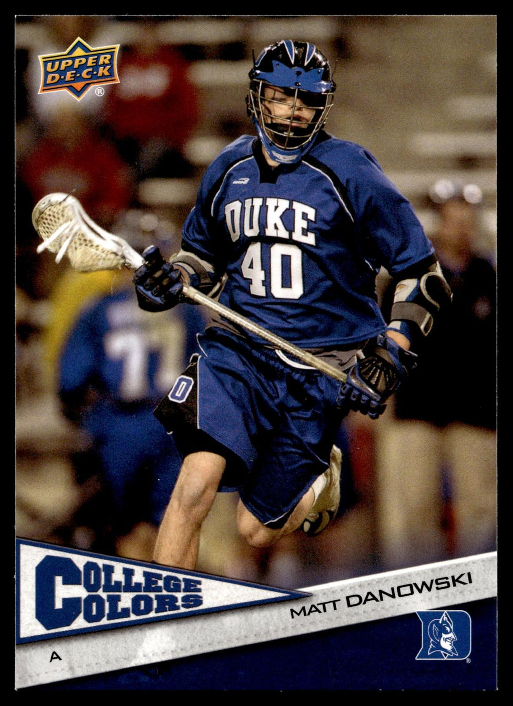 Matt Danowski 2010 Upper Deck College Colors Duke Blue Devils #15
