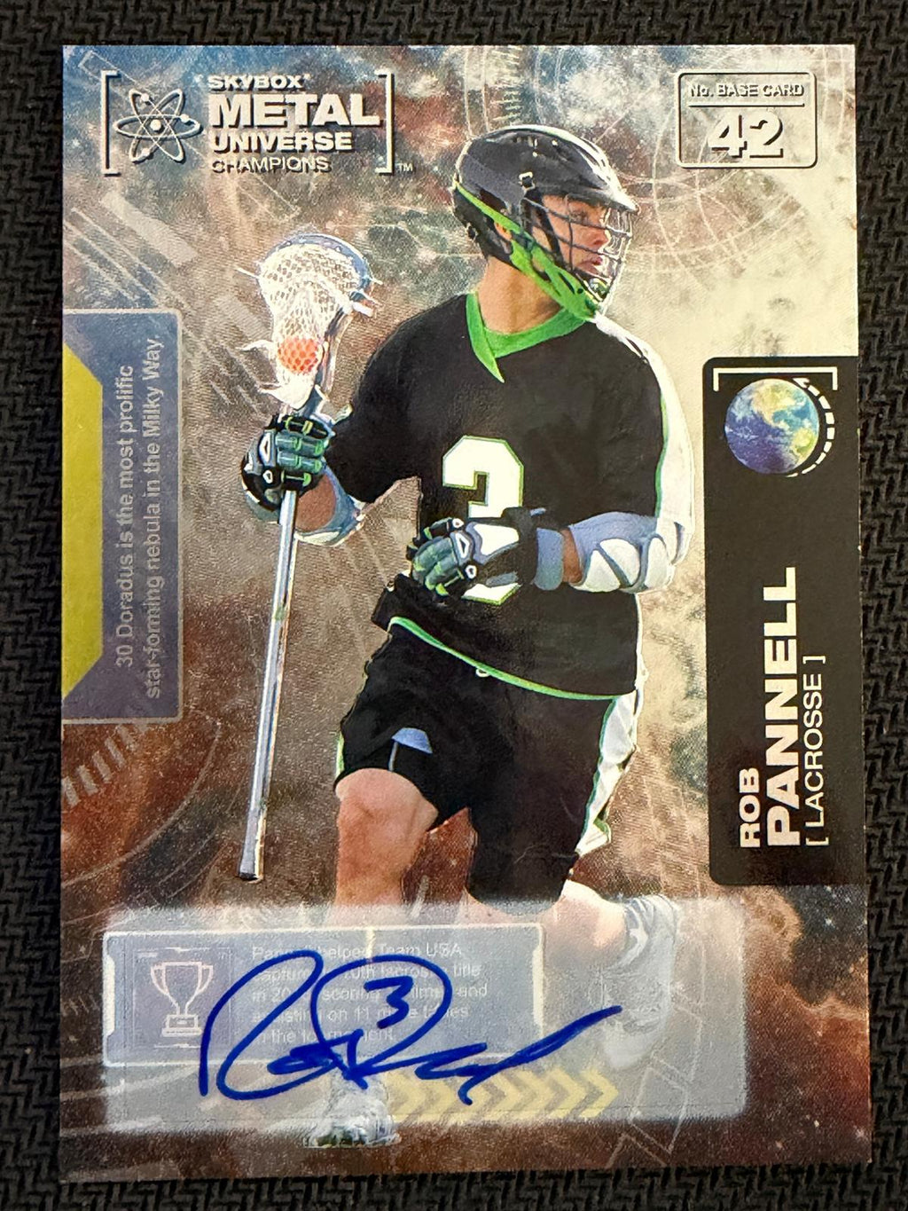 Rob Pannell 2021 SkyBox Metal Universe Champions Base Silver Autographs #42