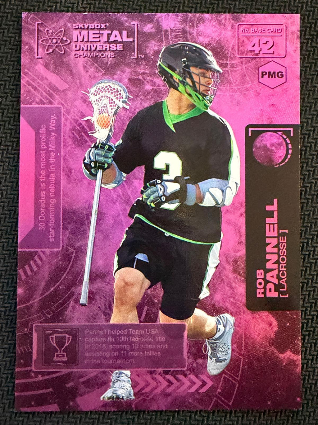 Rob Pannell 2021 SkyBox Metal Universe Precious Metal Gems Pink 11/75 #42