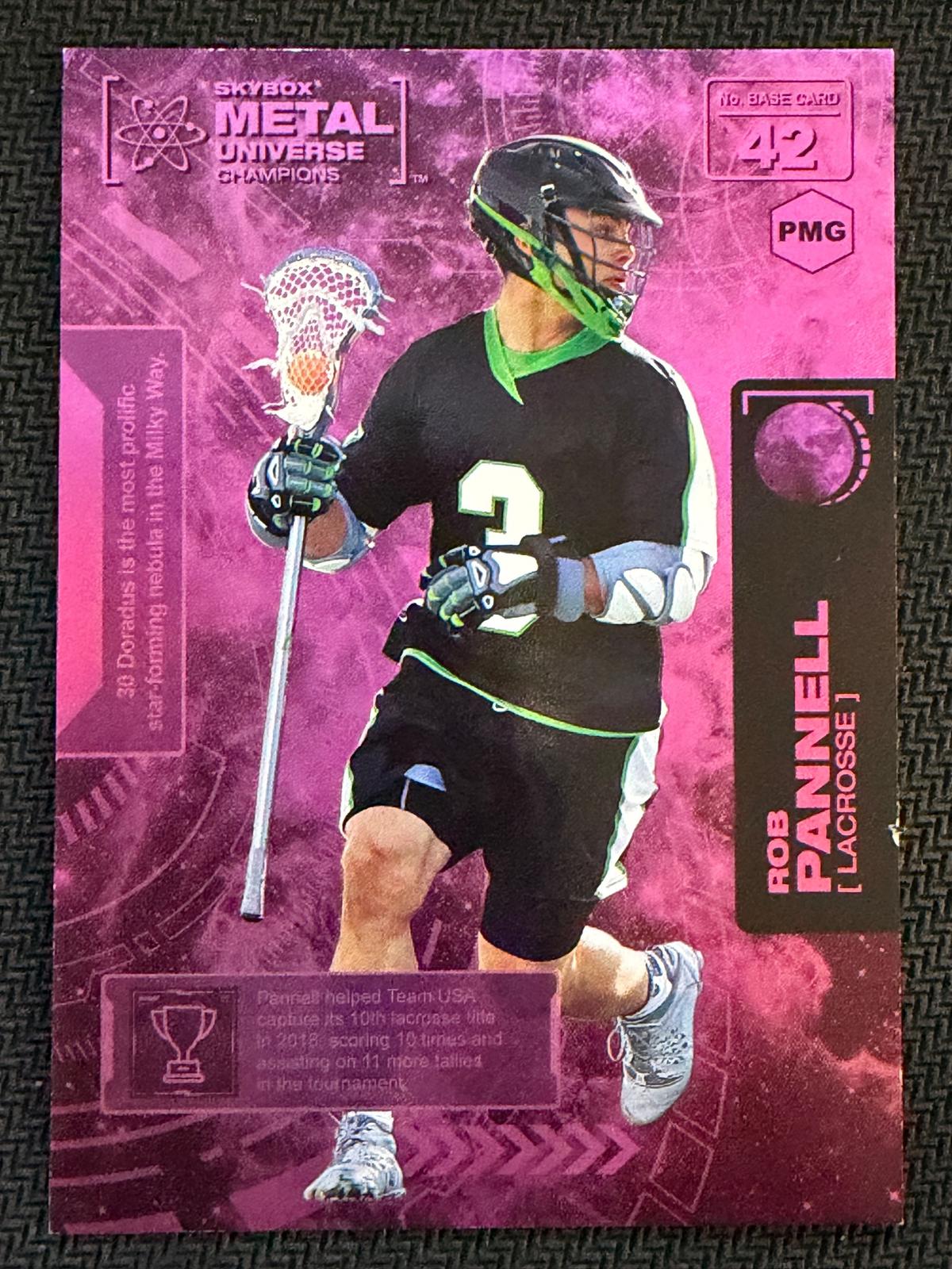 Rob Pannell 2021 SkyBox Metal Universe Precious Metal Gems Pink 19/75 #42