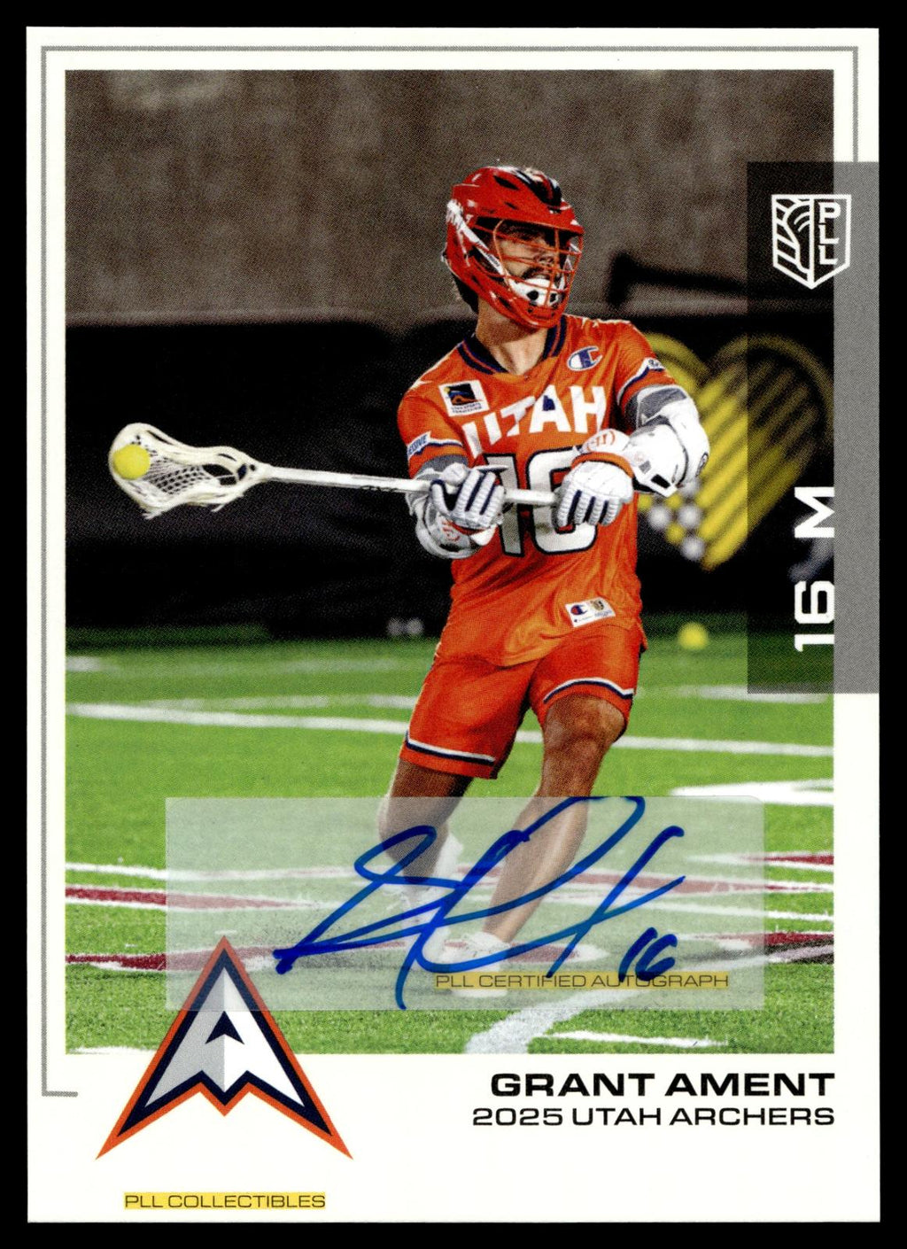 Grant Ament 2025 PLL Flagship Utah Archers Base Auto #111