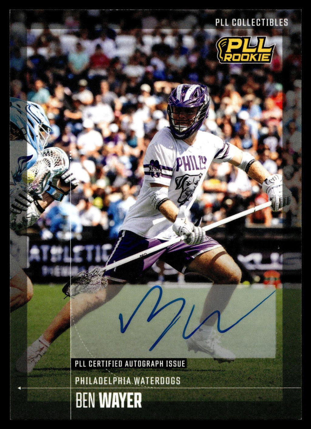 Ben Wayer 2026 PLL Fieldside II Philadelphia Waterdogs Base Auto #86