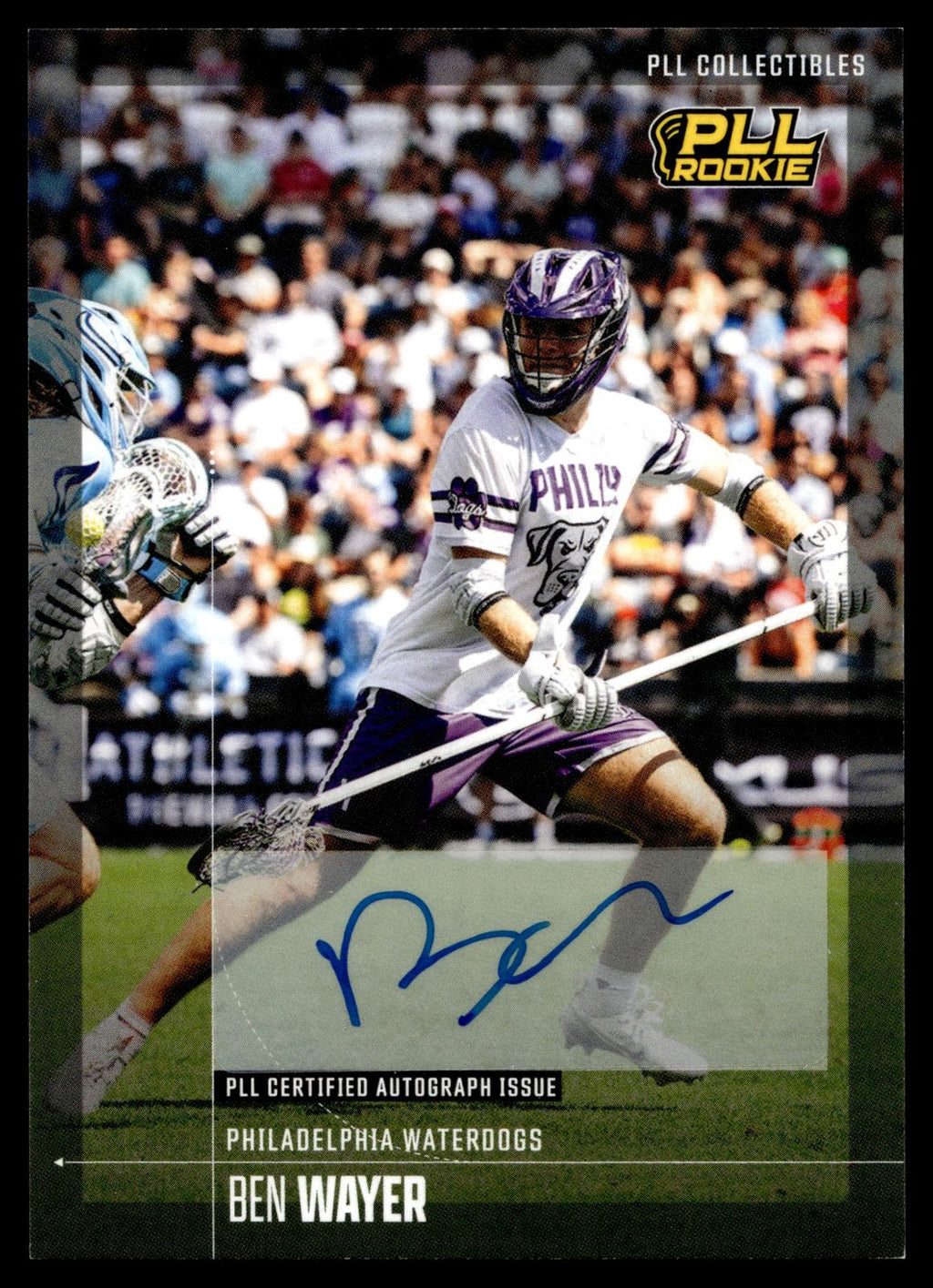 Ben Wayer 2026 PLL Fieldside II Philadelphia Waterdogs Base Auto #86