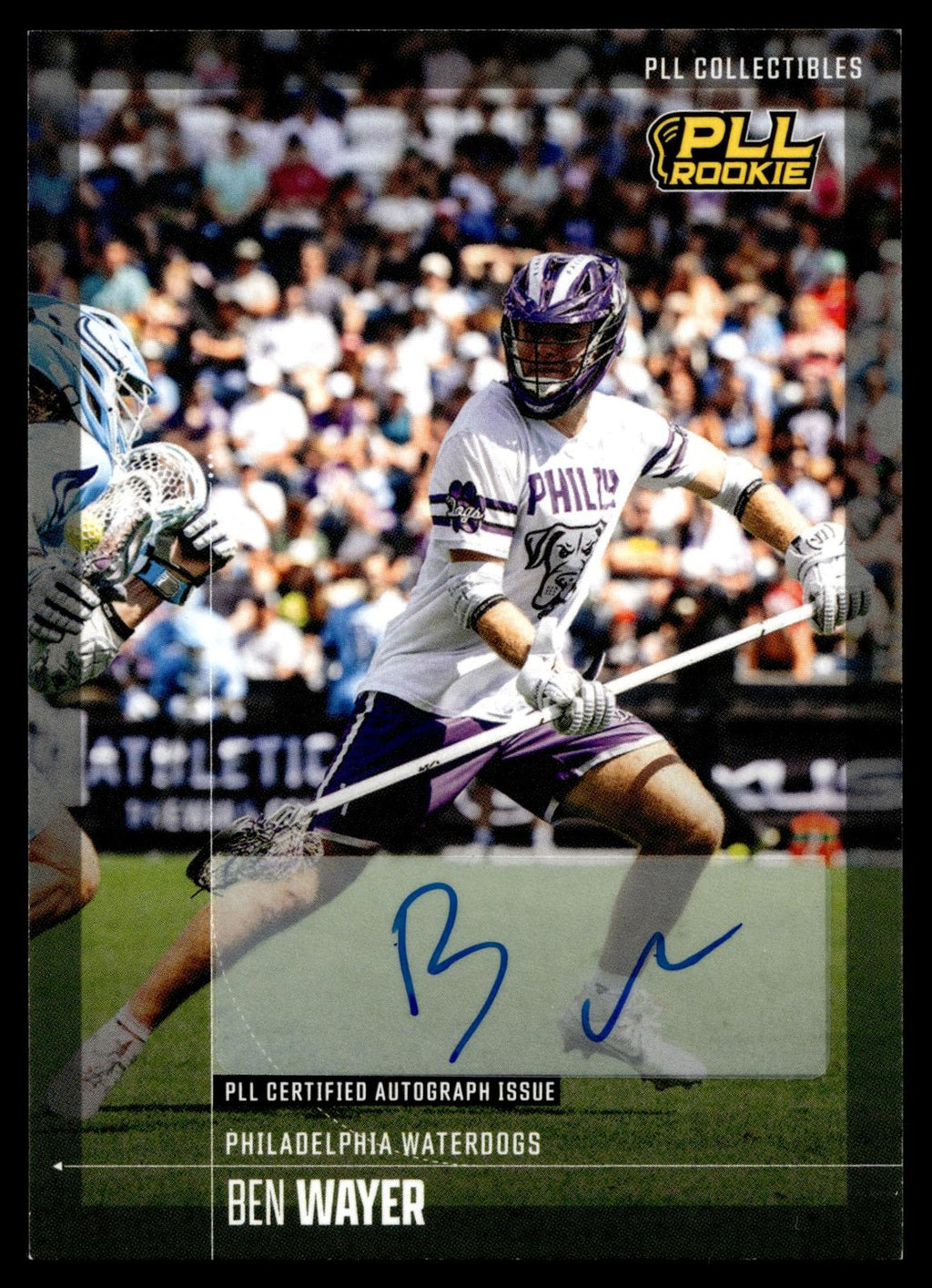 Ben Wayer 2026 PLL Fieldside II Philadelphia Waterdogs Base Auto #86