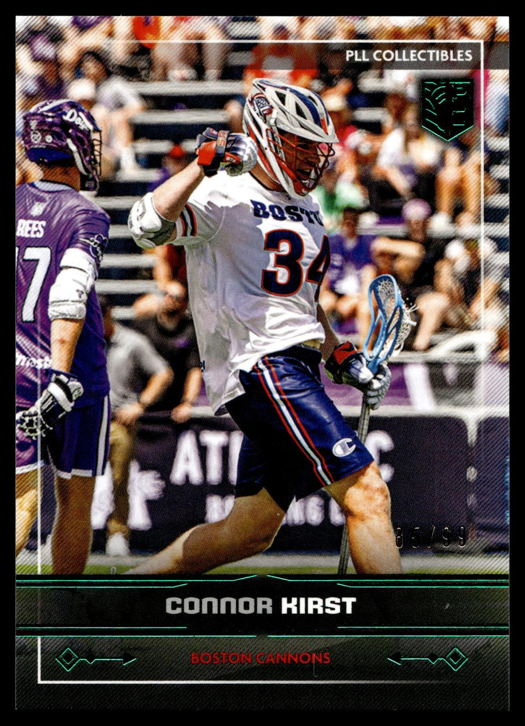 Connor Kirst 2025 PLL Fieldside Boston Cannons Green Foil 85/99 #20