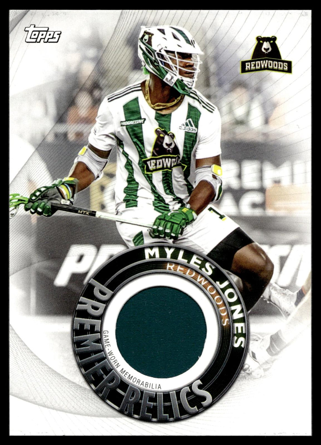 Myles Jones 2022 Topps PLL Redwoods Premier Relics #PR-MJ
