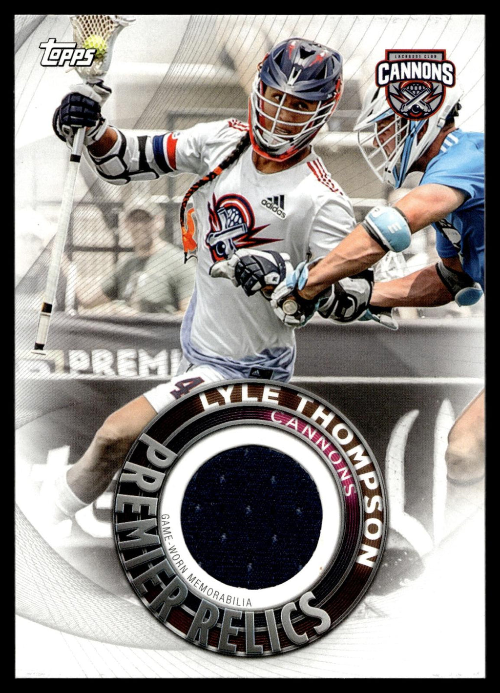 Lyle Thompson 2022 Topps PLL Cannons Premier Relics #PR-LT
