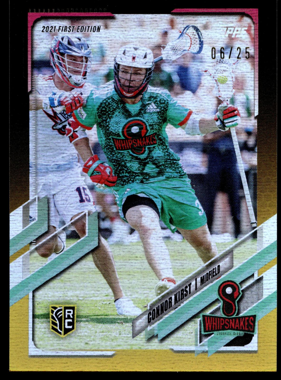 Connor Kirst 2021 PLL First Edition Whipsnakes Black & Yellow 06/25 #6