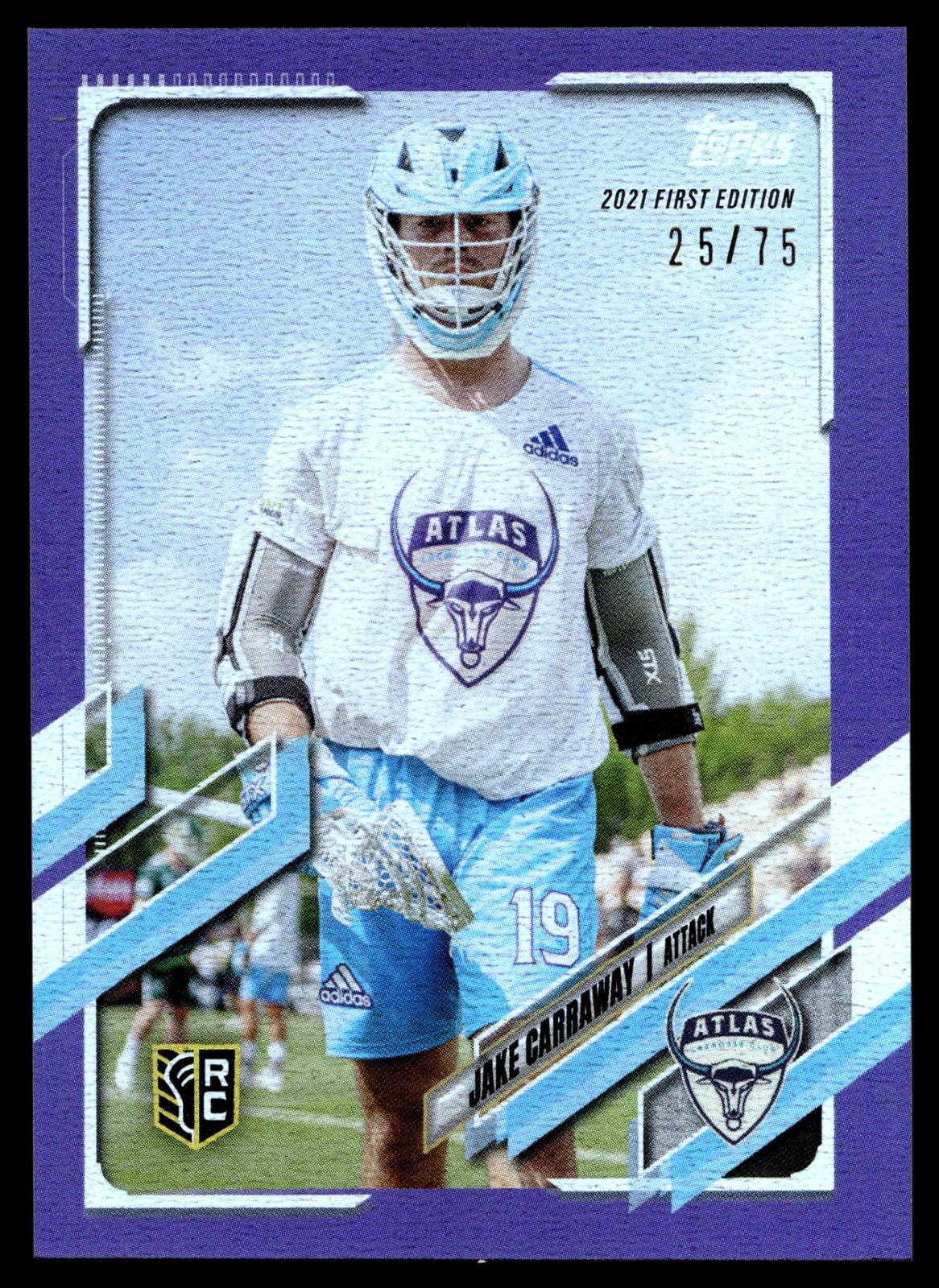 Jake Carraway 2021 PLL First Edition Atlas Purple 25/75 #9