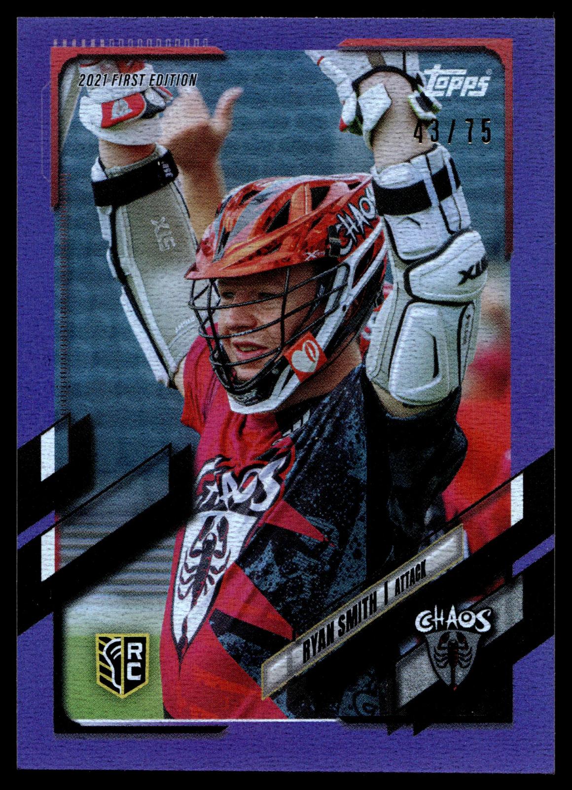 Ryan Smith 2021 PLL First Edition Chaos Purple 43/75 #27