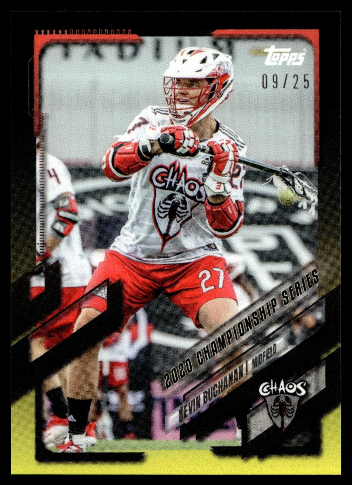 Kevin Buchanan 2021 PLL Championship Series Chaos Black & Yellow 09/25 #83