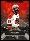 Jeff Teat 2025 TFL Sports NLL Ottawa Black Bears Home Floor 21/75 #108