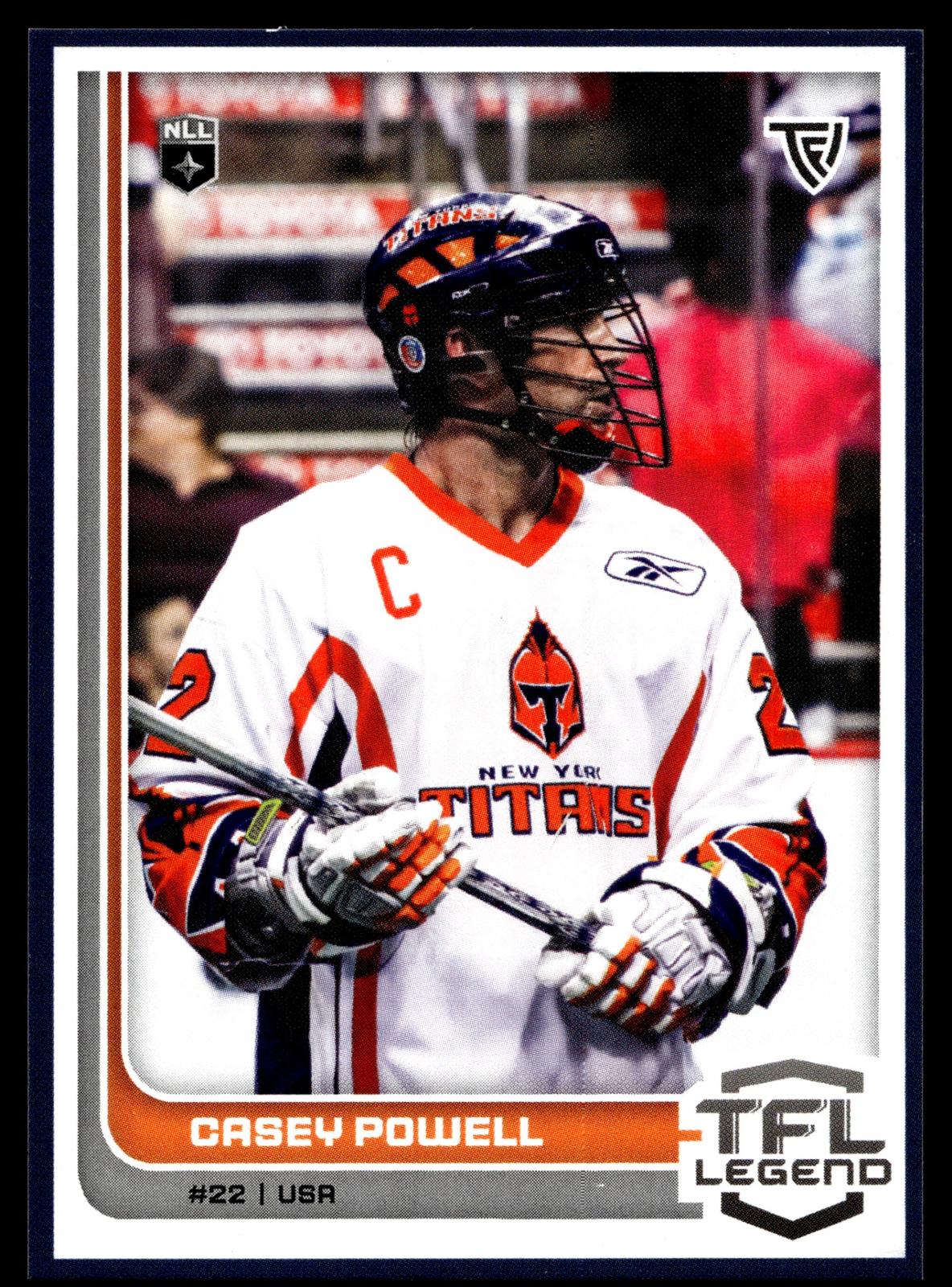 Casey Powell 2025 TFL Sports NLL New York Titans Color Match #122