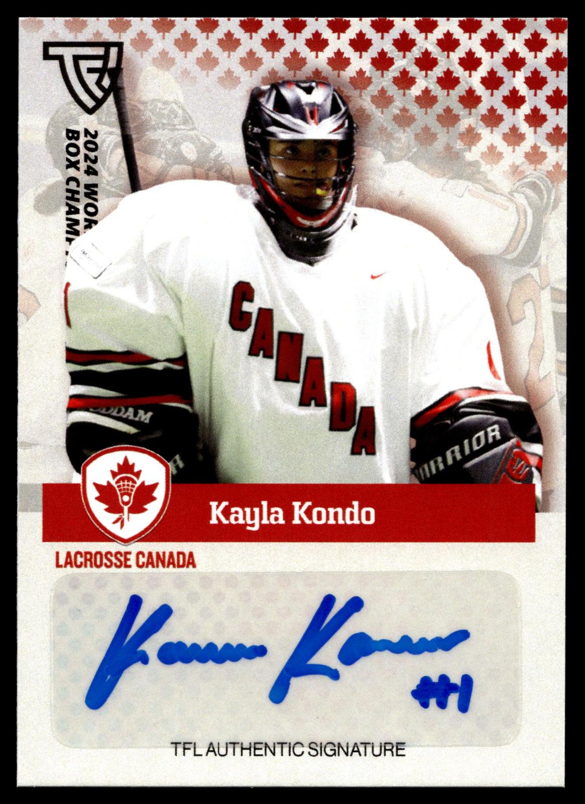 Kayla Kondo 2024 TFL WBLC Team Canada Base Auto