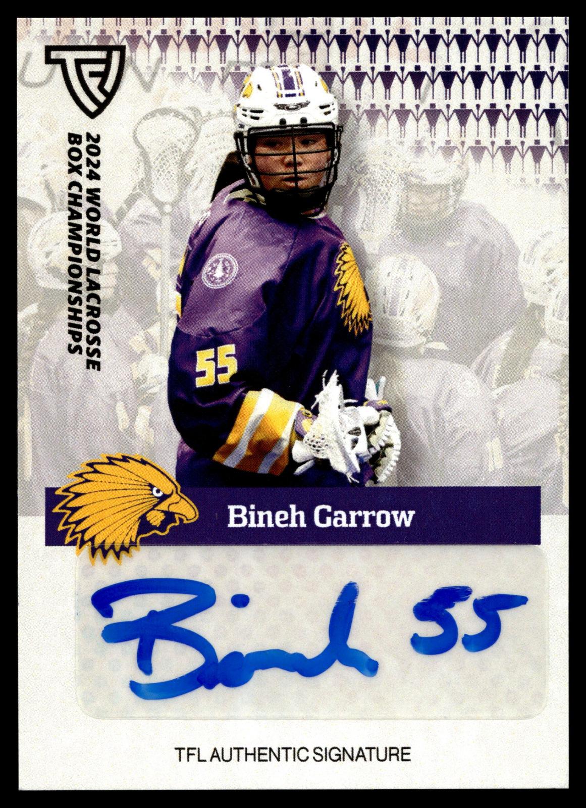 Bineh Garrow 2024 TFL WBLC Team Haudenosaunee Base Auto