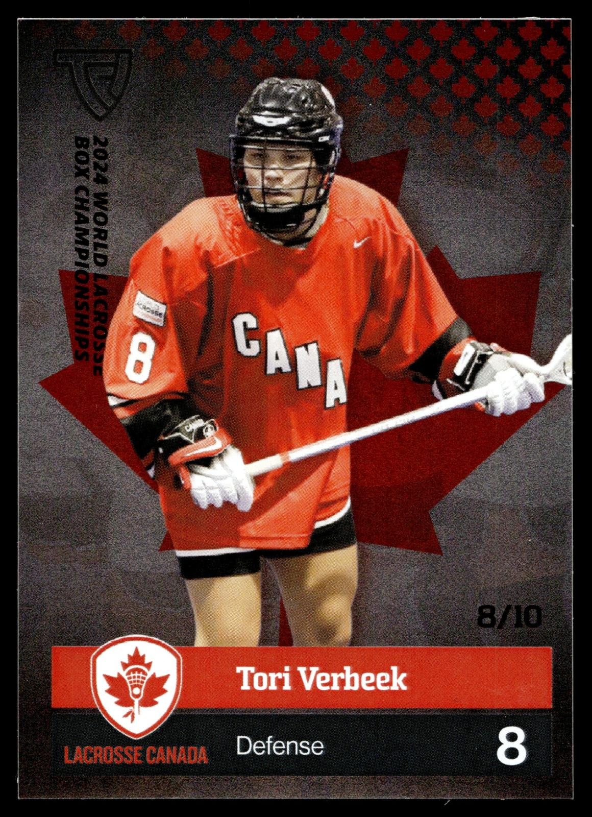 Tori Verbeek 2024 TFL WBLC Team Canada Silver 8/10