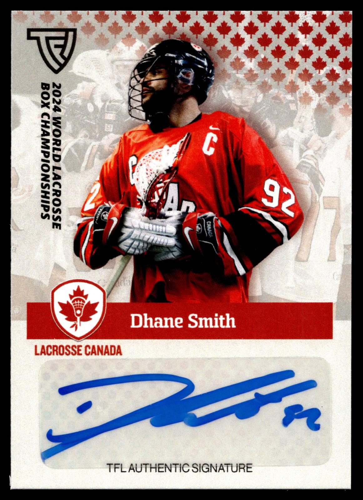 Dhane Smith 2024 TFL WBLC Team Canada Base Auto