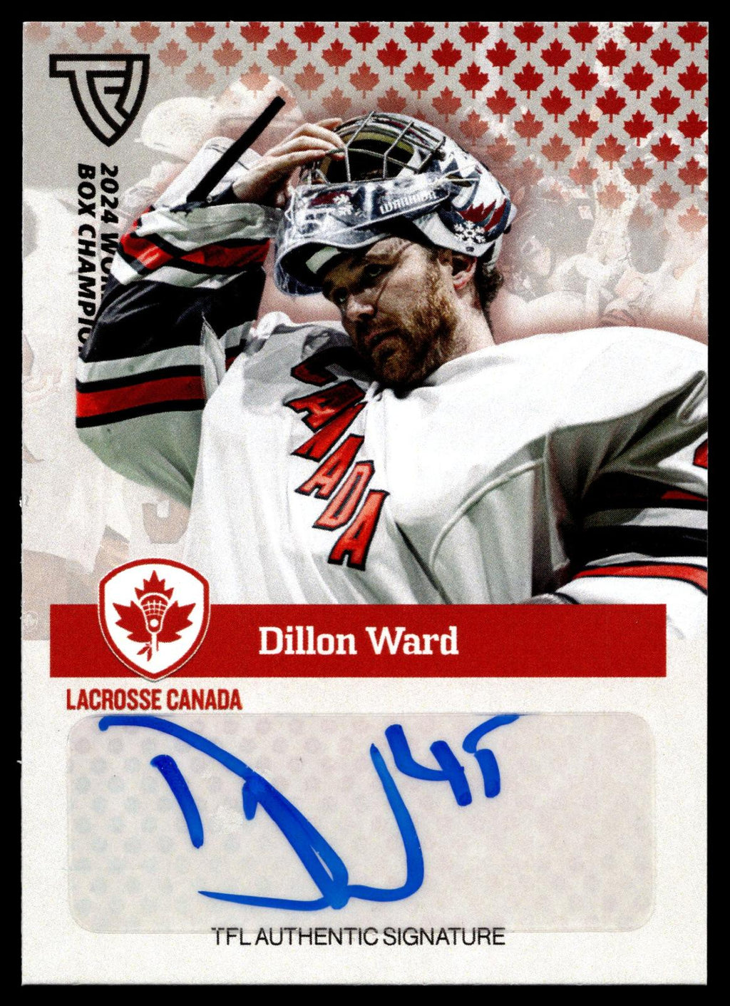 Dillon Ward 2024 TFL WBLC Team Canada Base Auto