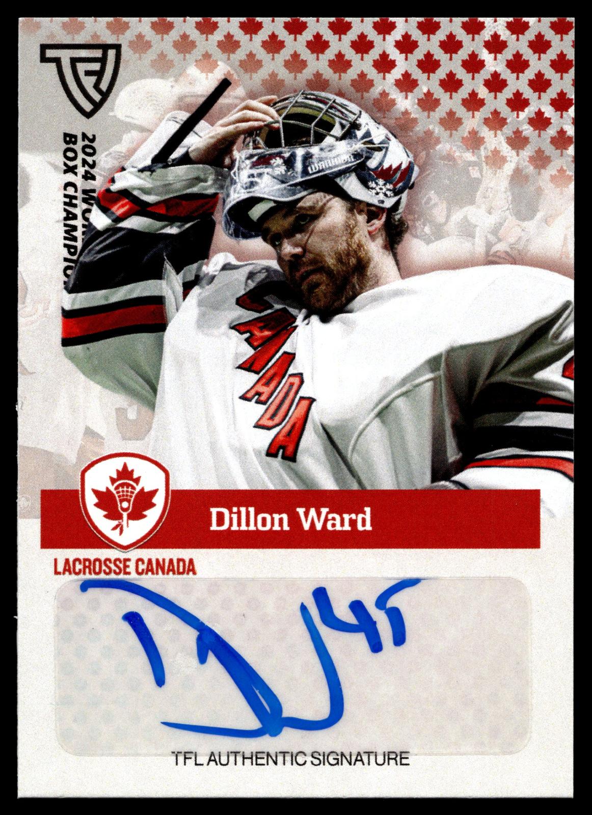Dillon Ward 2024 TFL WBLC Team Canada Base Auto